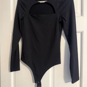 NWOT Abercrombie & Fitch Black Long Sleeve Bodysuit size small
